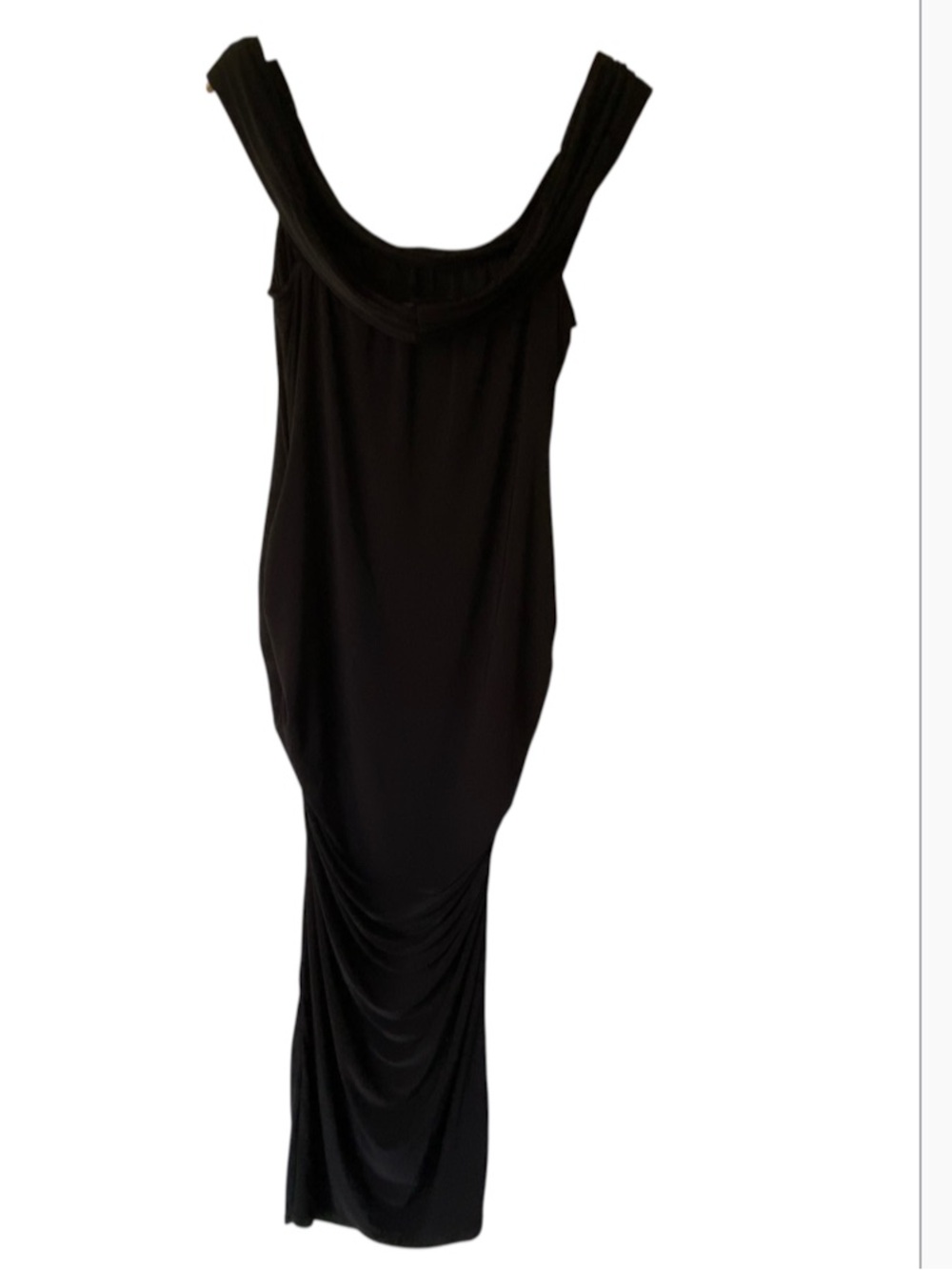Black Ruched Evening Maxi Dress Size X
2X
